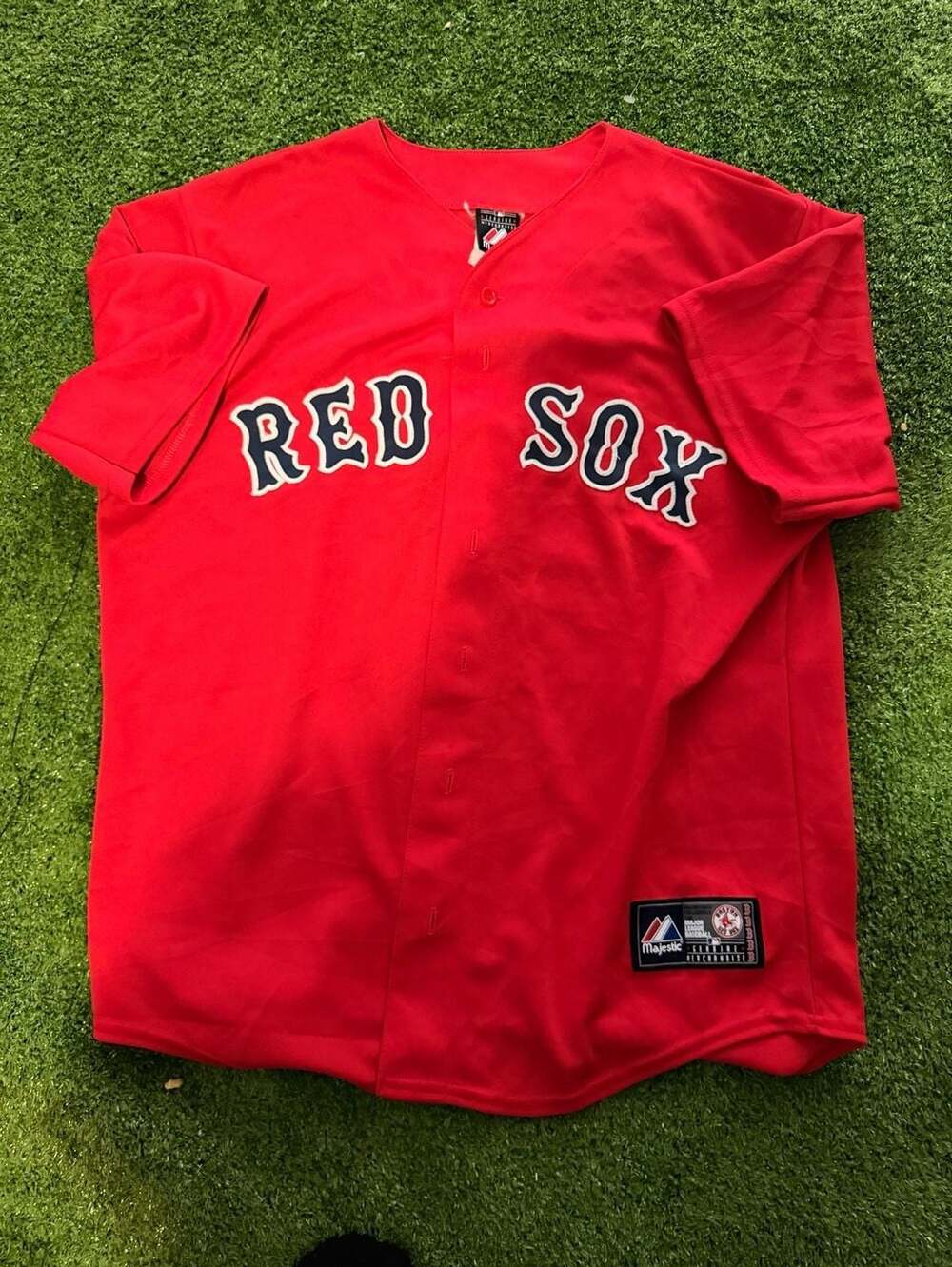 Vintage Majestic Kevin Youkilis #20 Boston Red Sox Red Alternate MLB Jersey